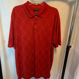 St John’s Bay red polo shirt EUC size 2XL Tall